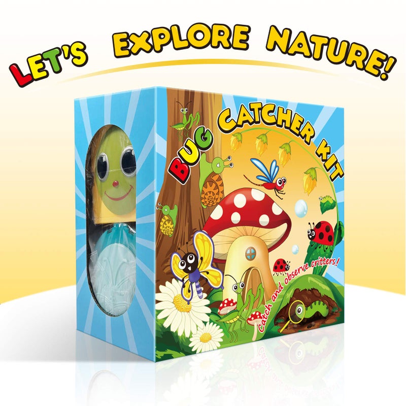 ESSENSON Bug Catcher Kit, Outdoor Toy Gift for 3 4 5 6 7 8+ Year Old Boys Girls Kids, 2 Pcs Bug Cage Butterfly, Outdoor Explorer Kit with Whistles for Backyard Exploration - Image 2