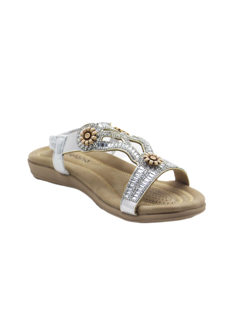 SD.Felano Flat Sandals | Open Toe, Soft Bottom, Casual and Breathable Women Shoes for Girls & Ladies | Lightweight women's fashion sandals for Walk and Summer - Image 4