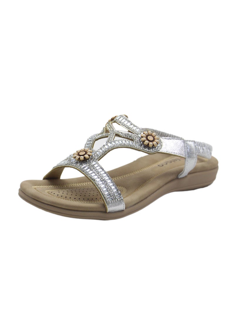 SD.Felano Flat Sandals | Open Toe, Soft Bottom, Casual and Breathable Women Shoes for Girls & Ladies | Lightweight women's fashion sandals for Walk and Summer - Image 5