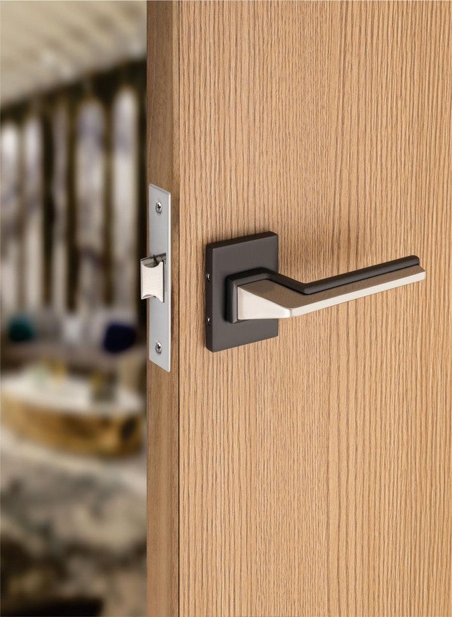 Sardar Luca Black Finish Door Lock for Main Door/Mortise Door Lock Set/Bedroom Door Lock/Handle Lock for Home/Office/Hotel (for Bathroom (No Keys)) - Image 1
