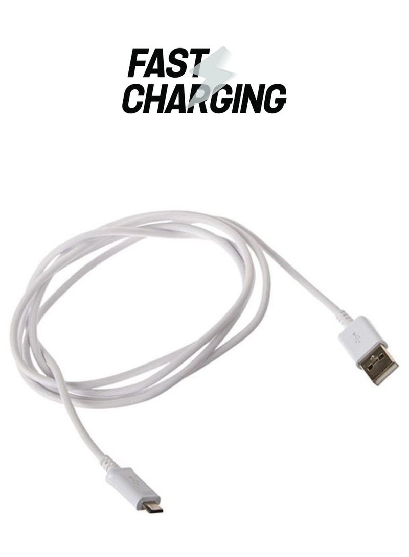 سامسونج كابل بيانات USB برأس تحتوي 5 سنون أبيض - Image 1