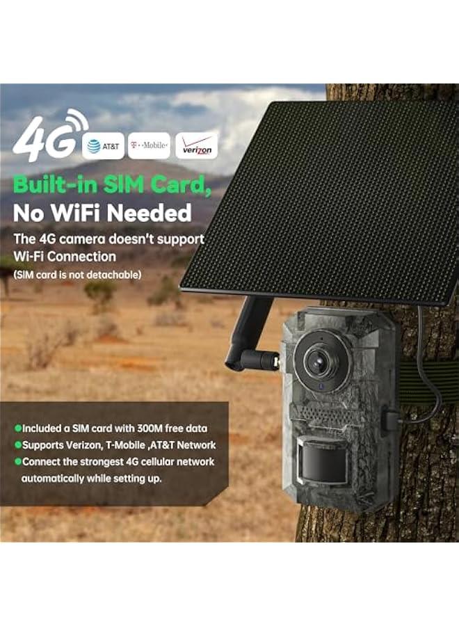 Arabest Trail Camera 2 Pack, 2k HD Live Cellular Trail Cameras, Built-In Sim Card,With 64g Memory Card,Game Camera Solar Powered, PIR Motion Activated 0.1s Trigger Time, IP66 Waterproof , with Night Vision - Image 2