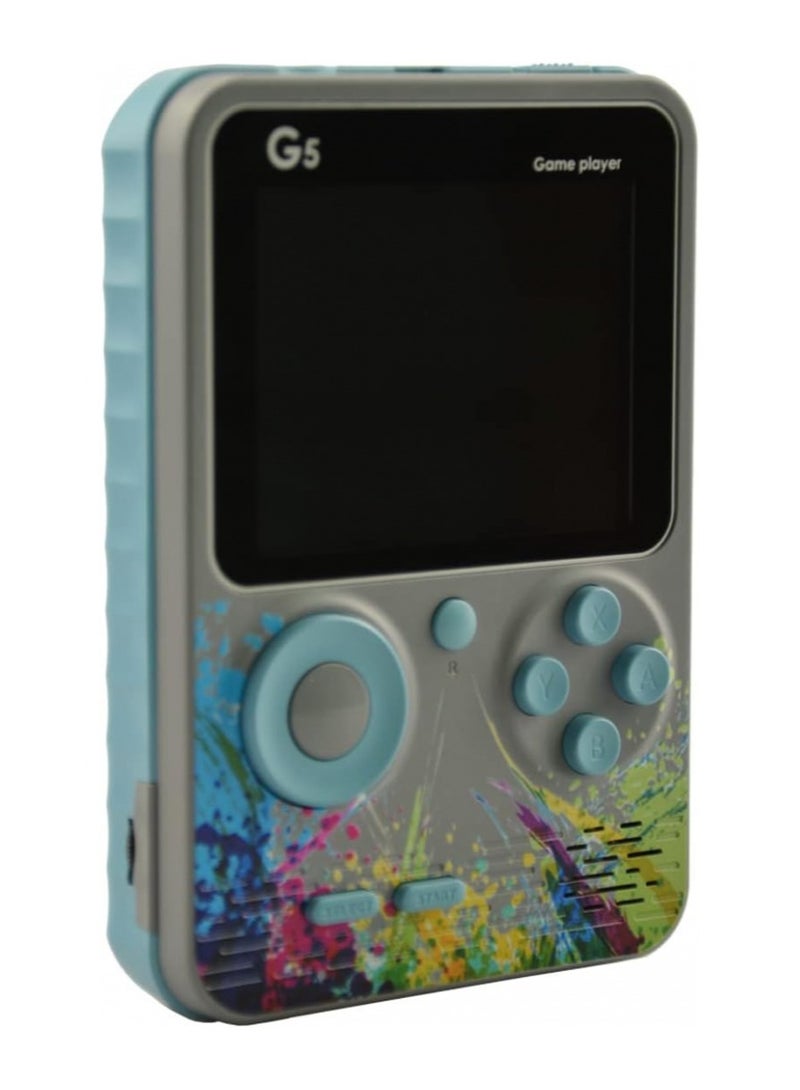 G5 Handheld Game Console Cartoon Version Childhood Nostalgic Double Mini Portable Handheld Macaron Game Console (Gray) - Image 1