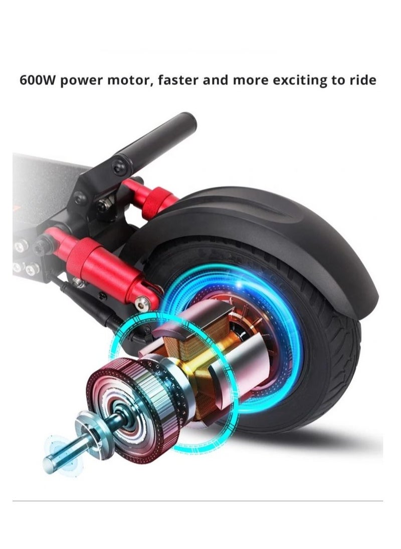 KugooKirin - X1 Electric Scooter: 50KM Max Range, 37KM/H Speed, 120KG Load Capacity -Performance Detachable 48V Battery Powerful 600W Motor, 8-Inch Tires, and IP54 Rating for Adults & Fast Charging for Urban Commuting - Image 1