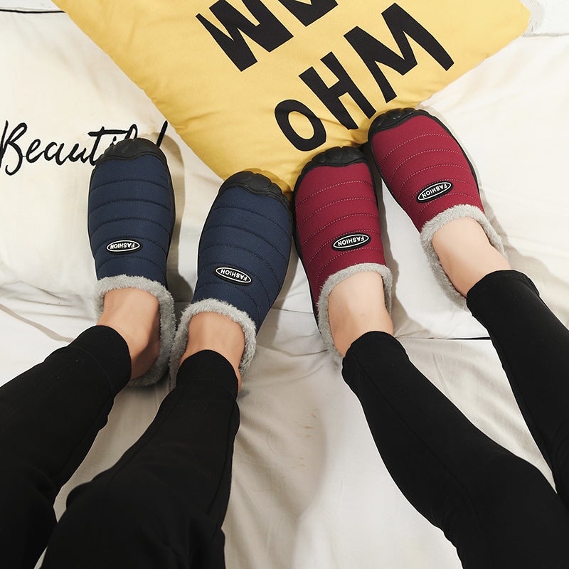 Winter Slippers Winter Indoor 47 Home Fleece-Lined Warm Plus Size Home Non-Slip Men'S And Women'S Cotton Shoes 48 Baotou - Image 5
