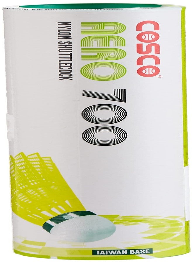 Cosco Aero 700 Shuttle Cocks-Nylon, Green, Pack of 1 - Image 3