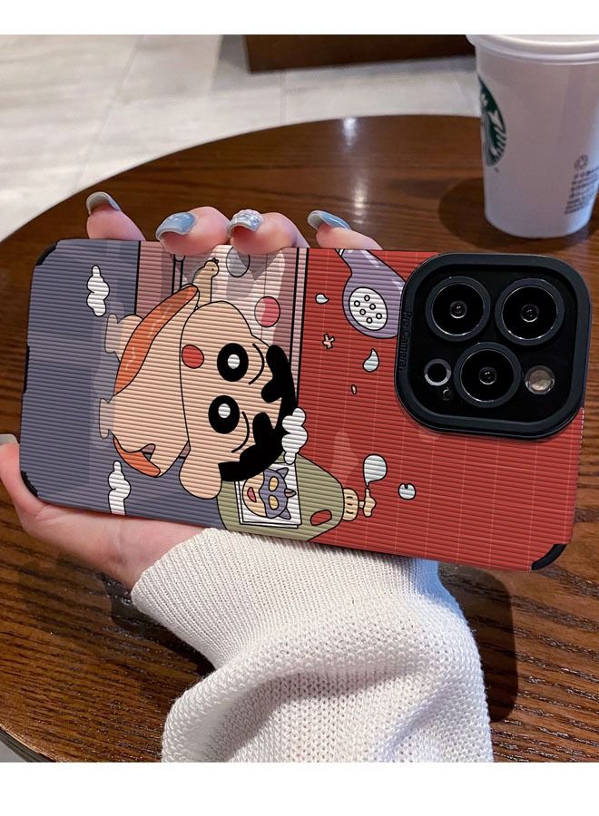 EHOME iPhone 13 Pro Case Silky-Soft Touch Full-Body Protective Phone Case, Shockproof Cover with Microfiber Lining-Crayon Shin-chan Protective Case Cover For iPhone 13 Pro - Image 3