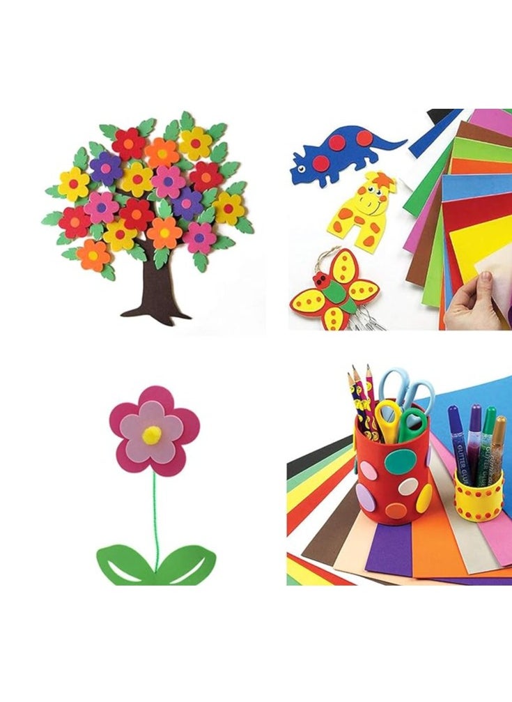 MOTARRO - A4 Self Adhesive Craft Foam Sheets EVA Foam Sheets Sticky Foam Sticker Paper Sponge Card for Art & Crafts Children Kids 2mm Thick (A4 Self Adhesive Foam Sheets - 10 Sheets) - Image 1