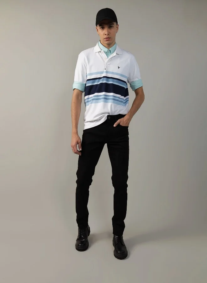 American Eagle AE Striped Polo Shirt
