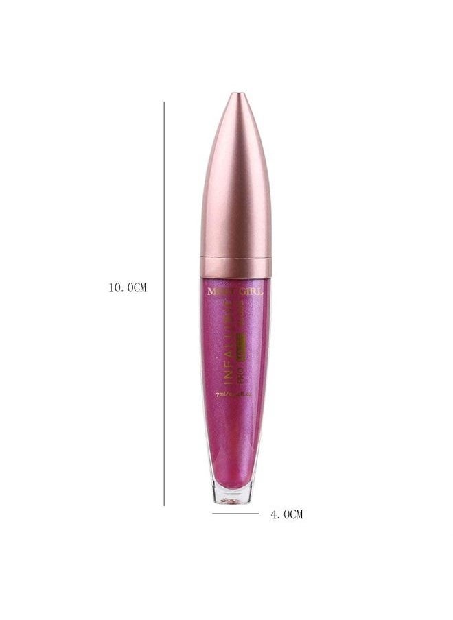 Kisshine - Matte Lipstick Purple Metallic Lip Sticks Waterproof Lipsticks Long Lasting Costume Party Lip Makeup for Women and Girls (Purple 12#) - Image 1