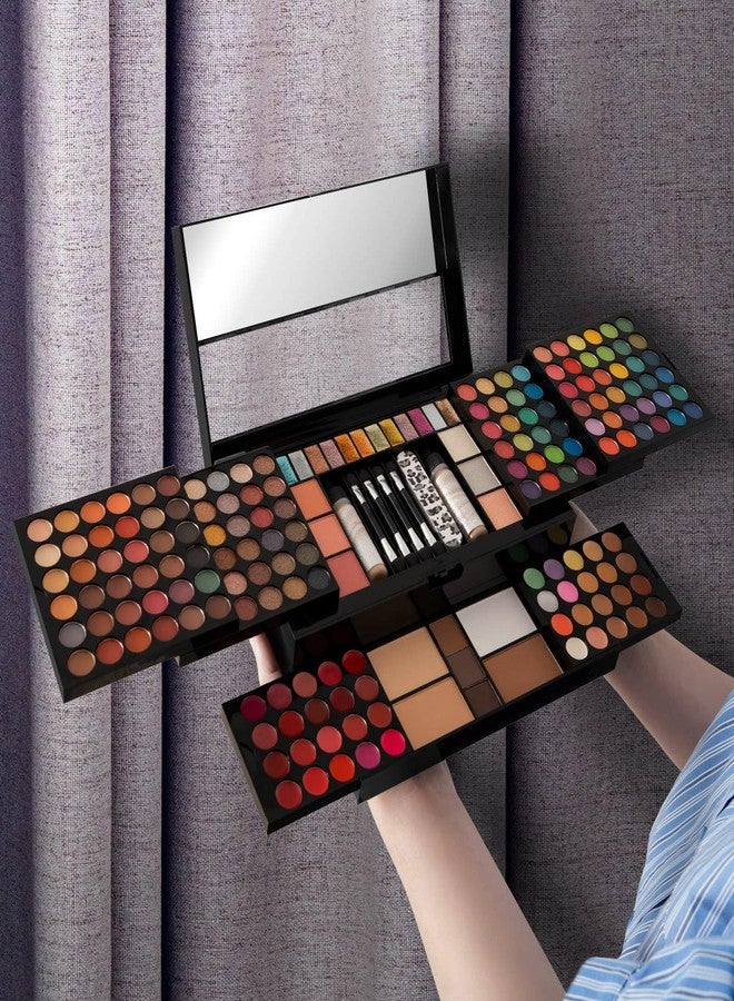 MISS ROSE M 187 Colors Professional Makeup Palette - All-in-One Kit With Eye Shadows, Lipsticks, Mascara, Foundations, Blushes, Brow Pencils, Nail File - Makeup Gift Set for Women and Girls - Image 5