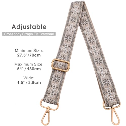ROYGBCP Adjustable Purse Strap Replacement - Extra Long Crossbody Shoulder Strap for Women's Handbags - Image 4