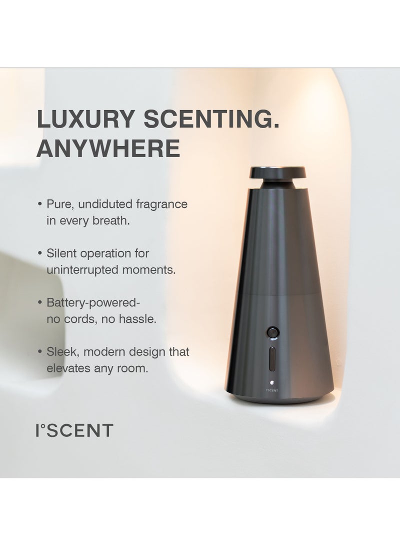 ISCENT | Ensō Diffuser - Scent Diffuser for Home Fragrances (Black) - Scent Refill Sold Separately - Image 2