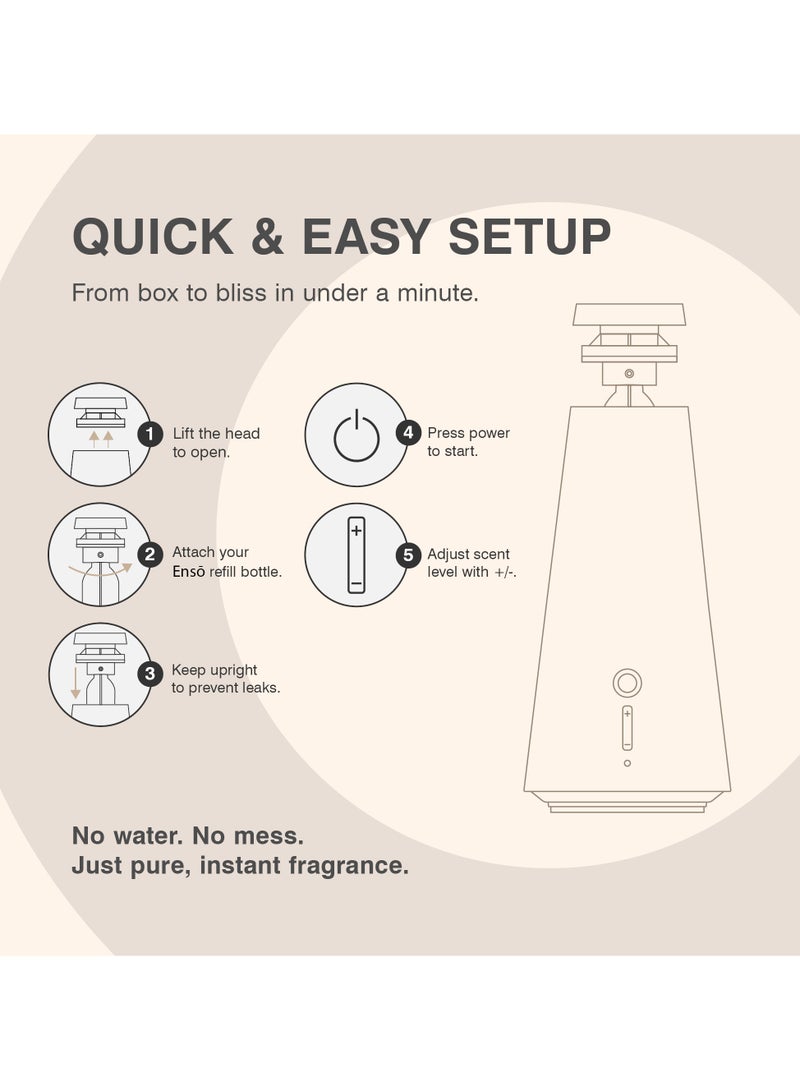 ISCENT | Ensō Diffuser - Scent Diffuser for Home Fragrances (Black) - Scent Refill Sold Separately - Image 3