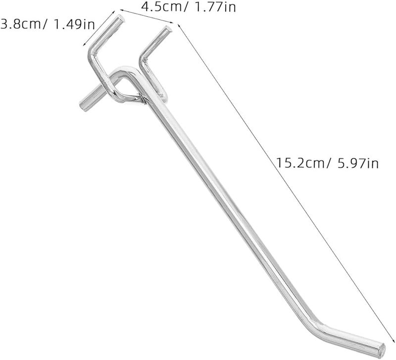 أدوات تعليق لوحة الأوتاد 12 قطعة باللون الأسود متوافقة مع تخزين الأدوات القياسية في ورشة المرآب - Image 3