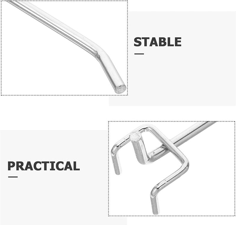 أدوات تعليق لوحة الأوتاد 12 قطعة باللون الأسود متوافقة مع تخزين الأدوات القياسية في ورشة المرآب - Image 4