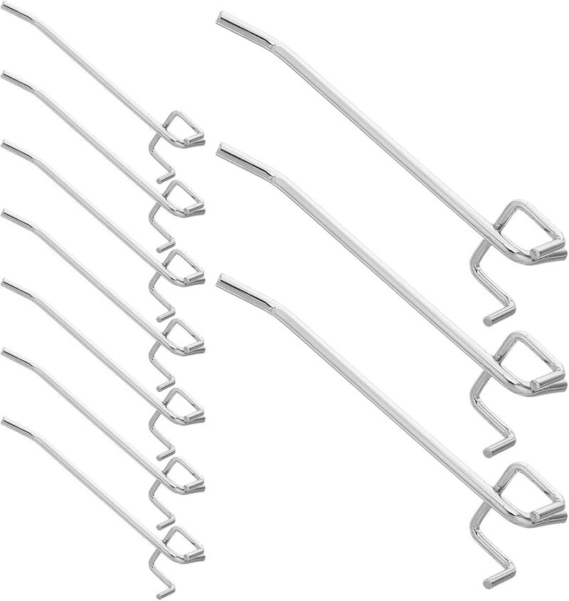 أدوات تعليق لوحة الأوتاد 12 قطعة باللون الأسود متوافقة مع تخزين الأدوات القياسية في ورشة المرآب - Image 1