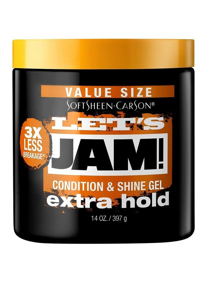 Lets Jam Condition & Shine Gel Extra Hold 14 Ounce Jar (414Ml) (3 Pack) - Image 4