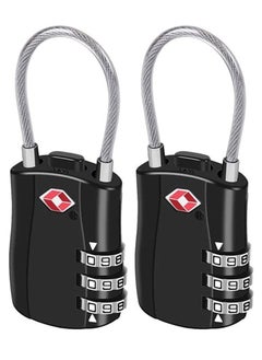 Generic 2-Pack TSA Approved Luggage Combination Locks, Alloy Three-Digit Combination Padlocks for Travel Bags, Suitcases, Lockers, Gym, Bicycle Locks  - Image 1
