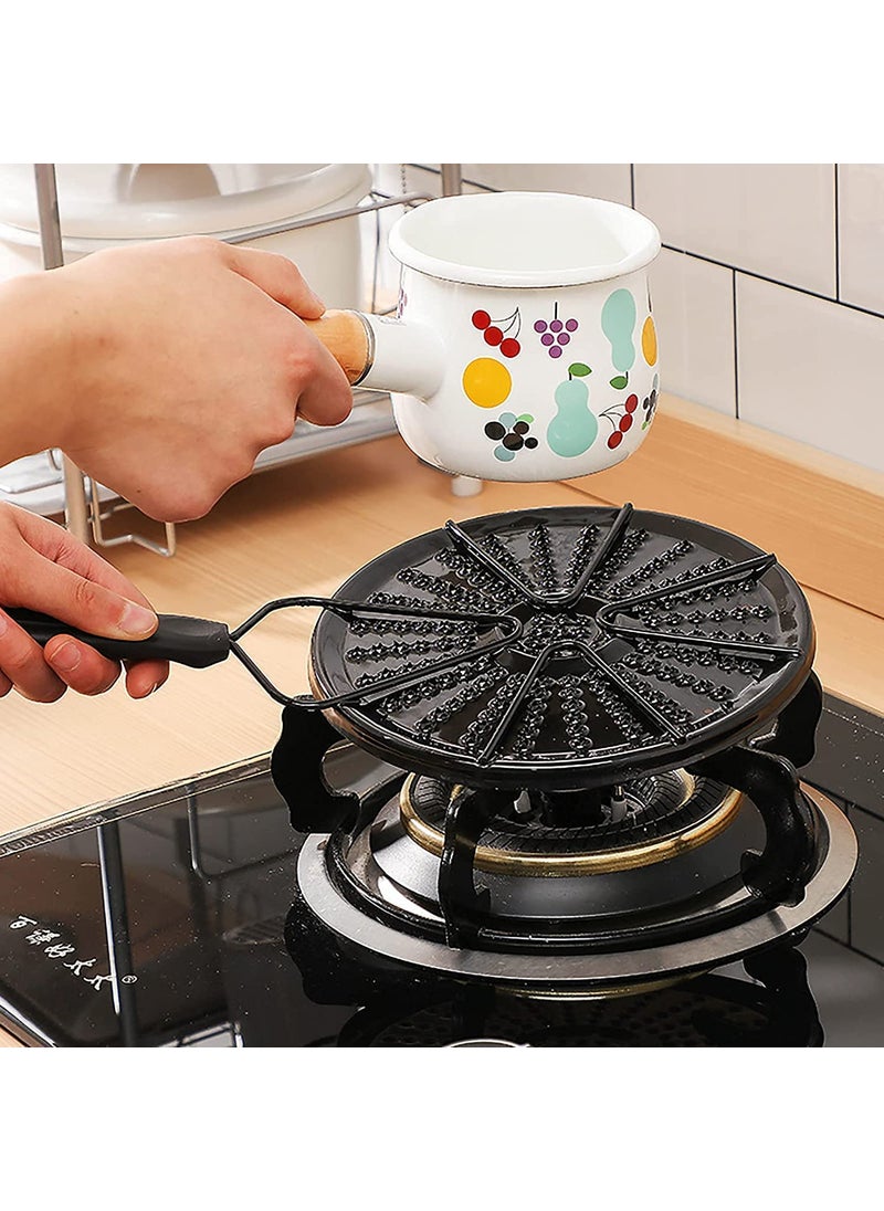 SHR ENTERPRISE SHR Enterprise Heat Diffuser Plate for Gas Induction Stoves Durable Cast Iron Heat Spreader for Even Cooking Reduces Hot Spots Ideal for Delicate Dishes Pack of 1  - Image 5