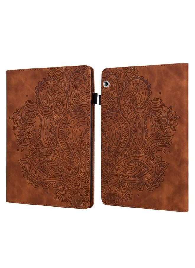 Zaboon - Case For Huawei MediaPad T3 10 Peacock Embossed Pattern TPU + PU Horizontal Flip Leather Case with Holder & Card Slots & Wallet & Sleep / Wake-up Function - Image 1