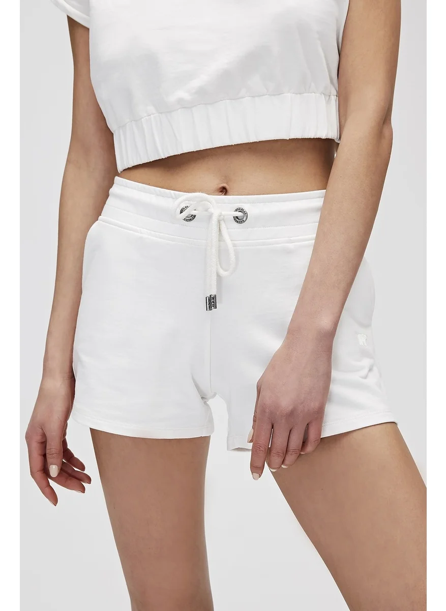 Bad Bear Women's OFF WHITE Shorts & Bermudas
