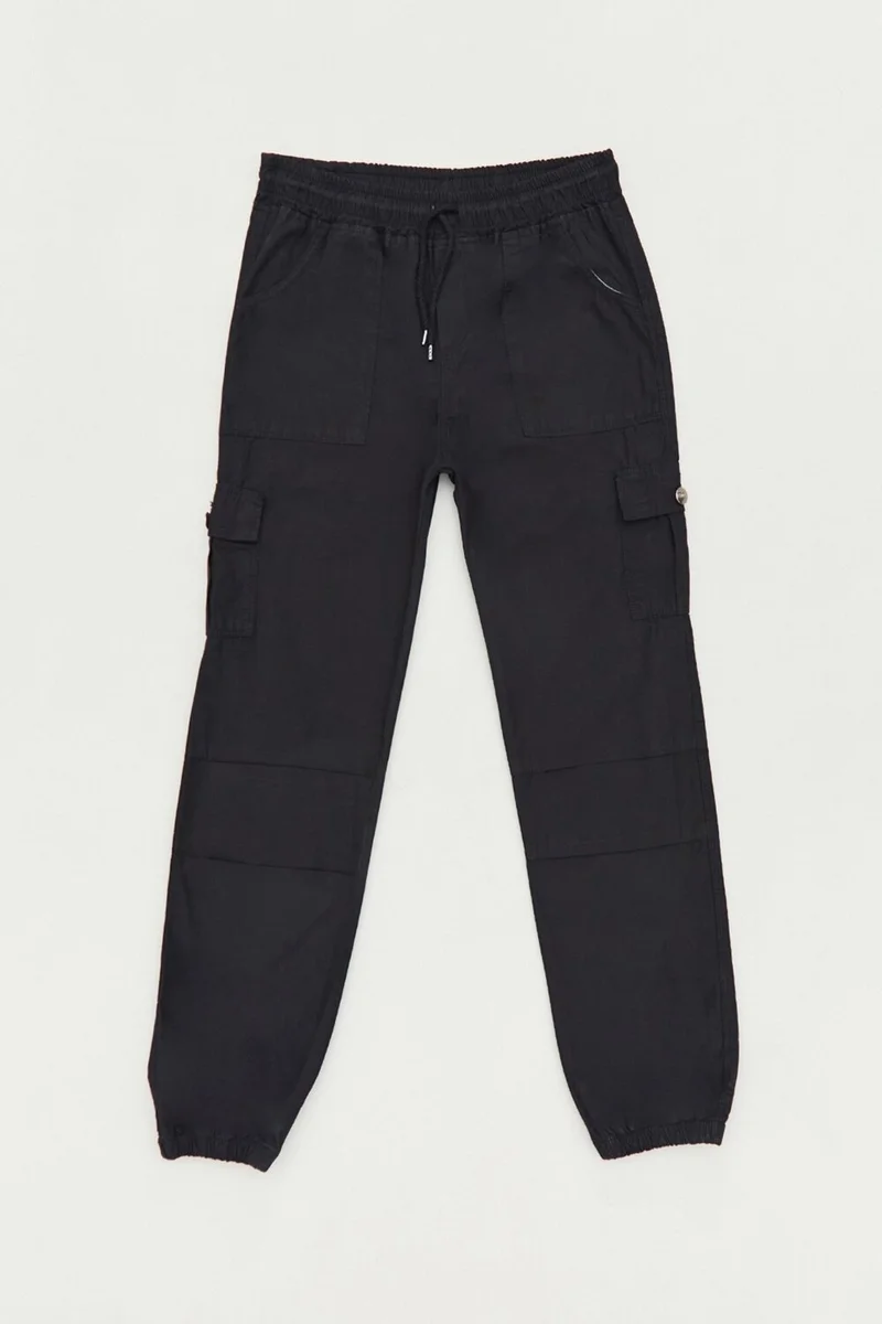 فولامودا Fullamoda Unisex Trousers with Elastic Waist Cargo Pocket
