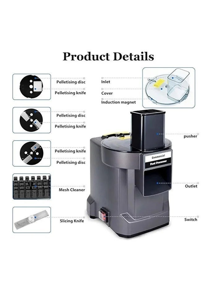 DENX Electric Vegetable Cutter and Food Chopper, Multifunction Vegetable Slicer, Fruit Cutter, Salad Maker, Electric Food Processor for Kitchen, One-Touch Operation - Image 3