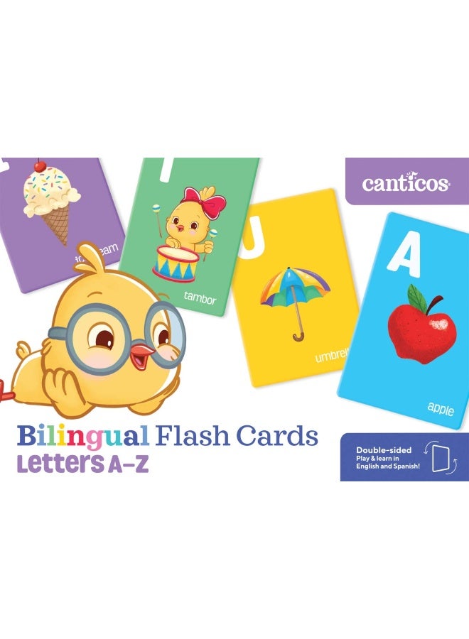 Encantos Canticos Bilingual Flash Cards: Letters A-Z 