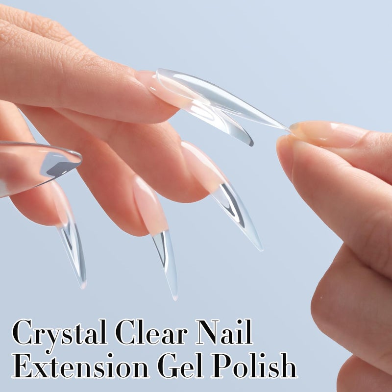 Double Rhythm 3D Nail Gel Clear Solid Sculpting for Art Non-Sticky Hard Gel for Building Carving Molding Nail Extension Soak Off UV/LED Nail Art Salon Home DIY 0.5 Oz (Clear) - Image 4