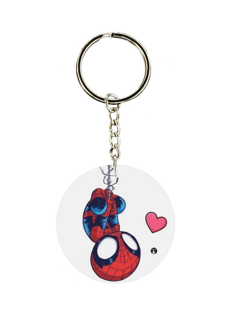 Spiderman Printed Keychain