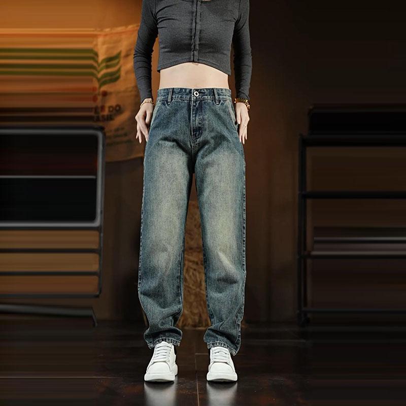 Unisex Casual Daily Denim Jeans - Image 3