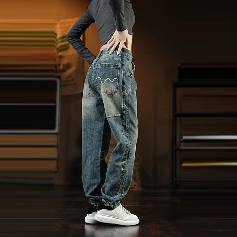 Unisex Casual Daily Denim Jeans - Image 4