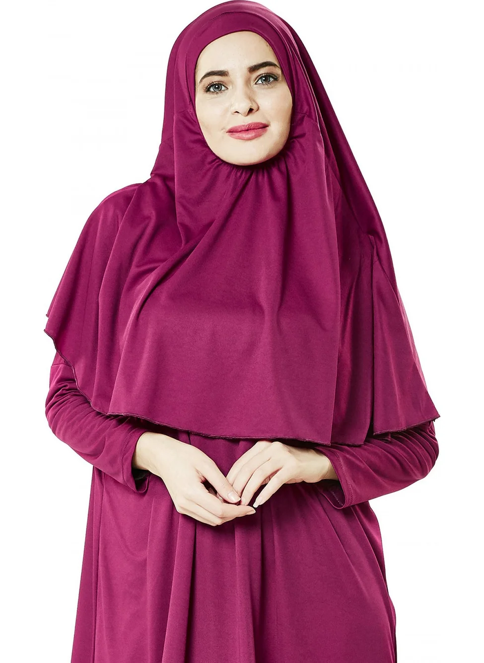 ايهفان Ihvan Fuchsia Prayer Dress Worship Set