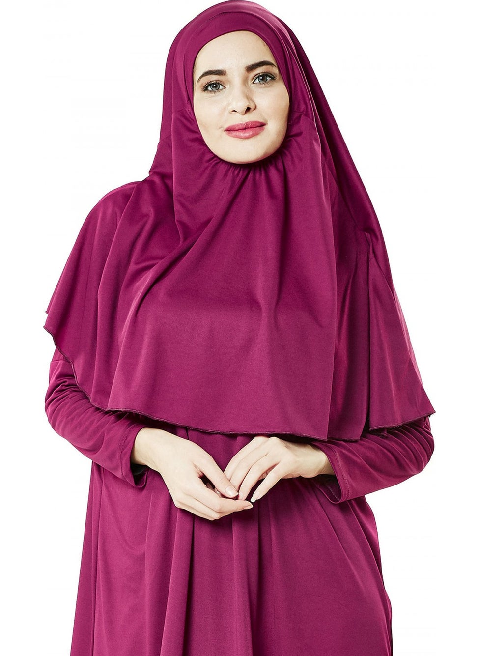 İhvan Ihvan Fuchsia Prayer Dress Worship Set  - Image 3