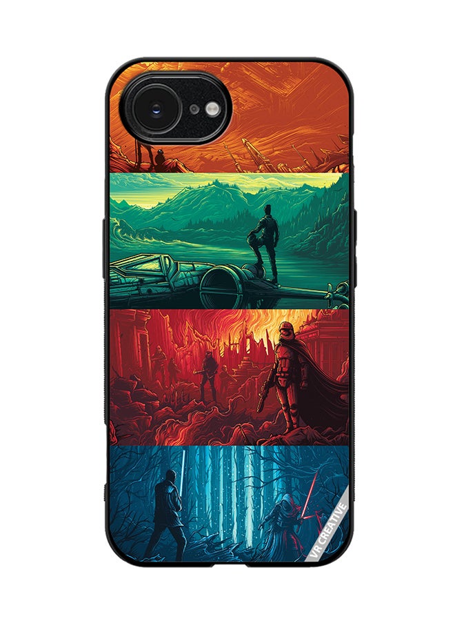 VR CREATIVE Protective Case Cover For Apple iPhone 16e Phases Of Life Design Multicolour