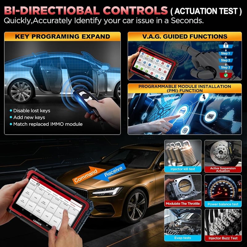 LAUNCH X431 Pro Elite OBD2 Diagnostic Scan Tool, ECU Coding&Bi-Directional - Image 4