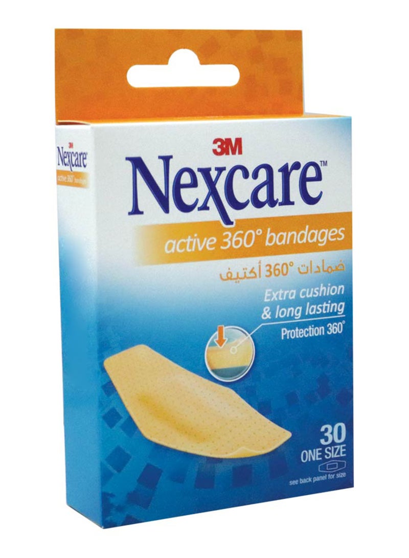 3M Nexcare Active Bandages 30'S - Image 1