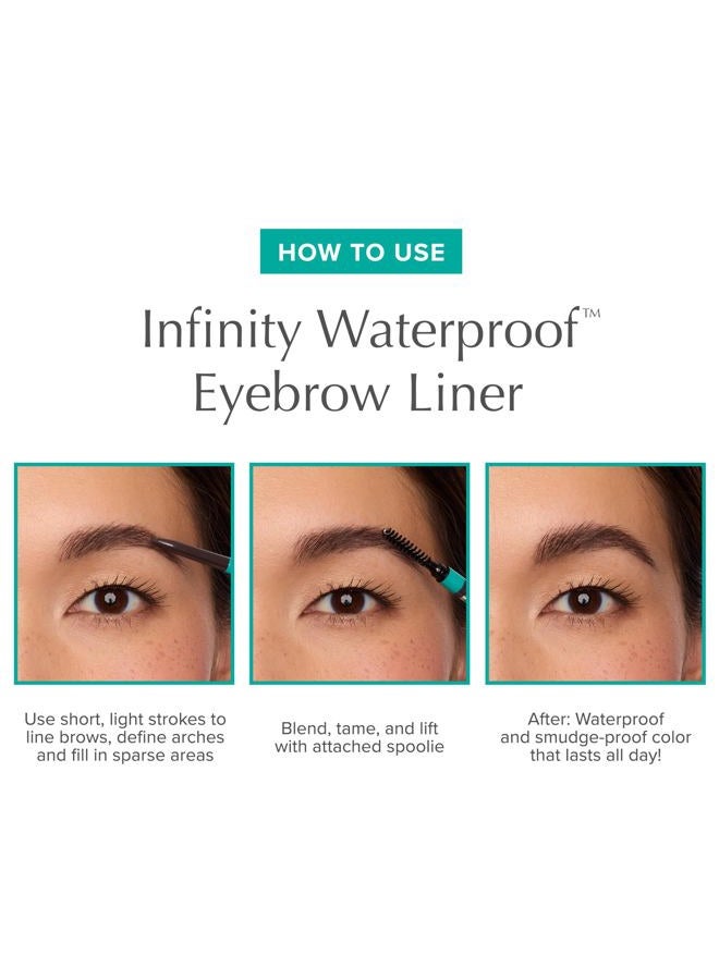 Thrive Causemetics Infinity Waterproof Eyebrow Pencil, Retractable Brow Pencil with Hyaluronic Acid & Shea Butter, Dual Ended Eyebrow Brush Spoolie, Fine Tip, Vegan & Cruelty Free, Nan (Charcoal) - Image 5