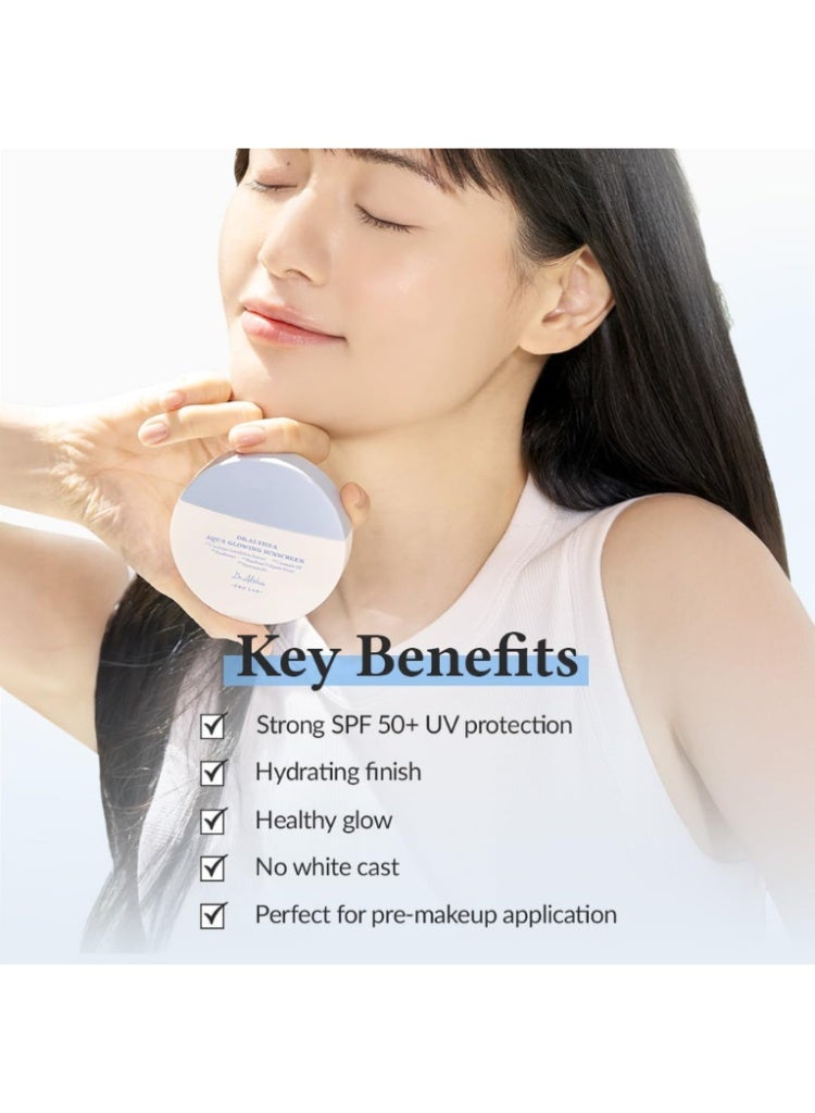 دي آر.ألثيا Dr.Althea Aqua Glowing Sunscreen واقي شمس خفيف ومرطب للحماية اليومية ومنح البشرة إشراقة ولمسة ندية طبيعية - Image 2