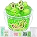 LAWOHO Clear Slime Green Avocado Clear Jelly Cube Glimmer Crunchy Slime with 8 Addins Idea Stress Relief Toy Kids Party Favor Birthday Easter Christmas New Year Gift for Girls and Boys Age 6 7 8 9 10 - Image 2