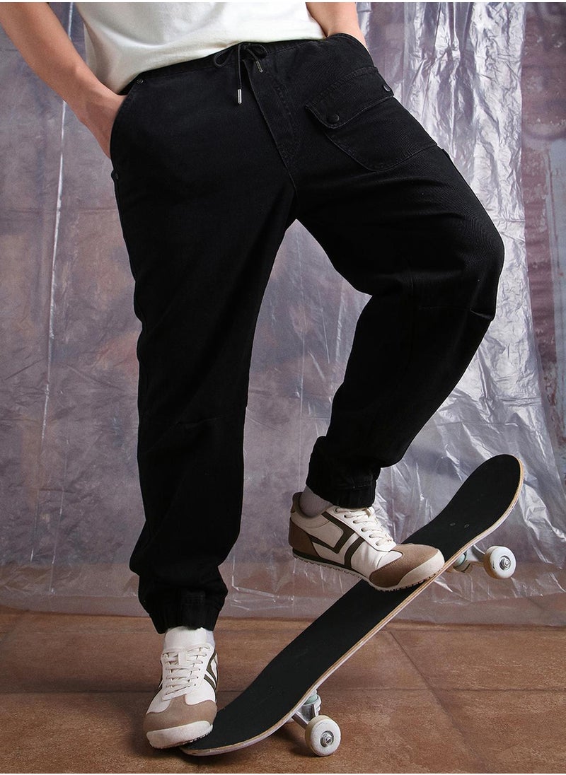Hubberholme Men Comfort Straight Fit Clean Look Cargo Jogger Cotton Jeans  - Image 2