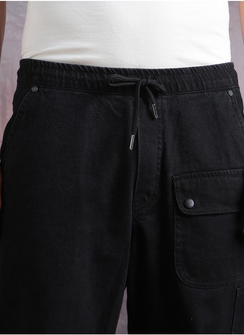 Hubberholme Men Comfort Straight Fit Clean Look Cargo Jogger Cotton Jeans  - Image 5