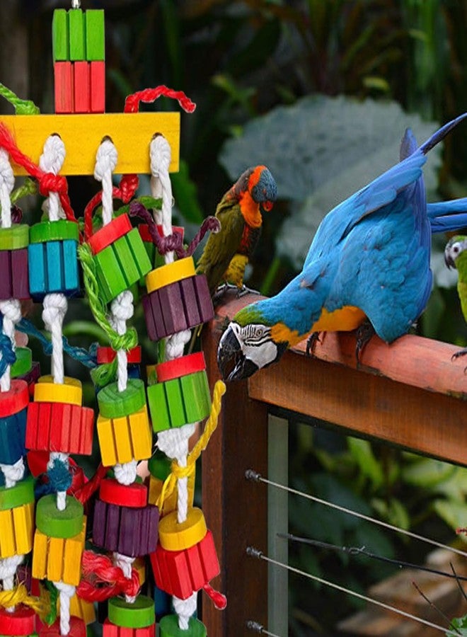 TANOMA Large Bird Parrot Chewing Toys for Macaws, African Grey, Amazon Parrots, cokatoos (20 inch) - Image 2