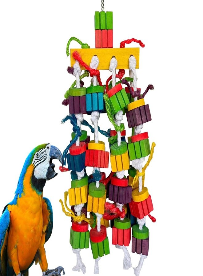 TANOMA Large Bird Parrot Chewing Toys for Macaws, African Grey, Amazon Parrots, cokatoos (20 inch) - Image 1