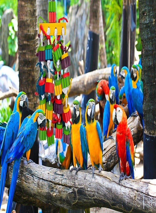 TANOMA Large Bird Parrot Chewing Toys for Macaws, African Grey, Amazon Parrots, cokatoos (20 inch) - Image 3