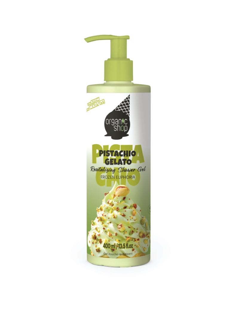 Organic Shop Revitalising Pistachio Gelato Shower Gel 400 ml - Image 1