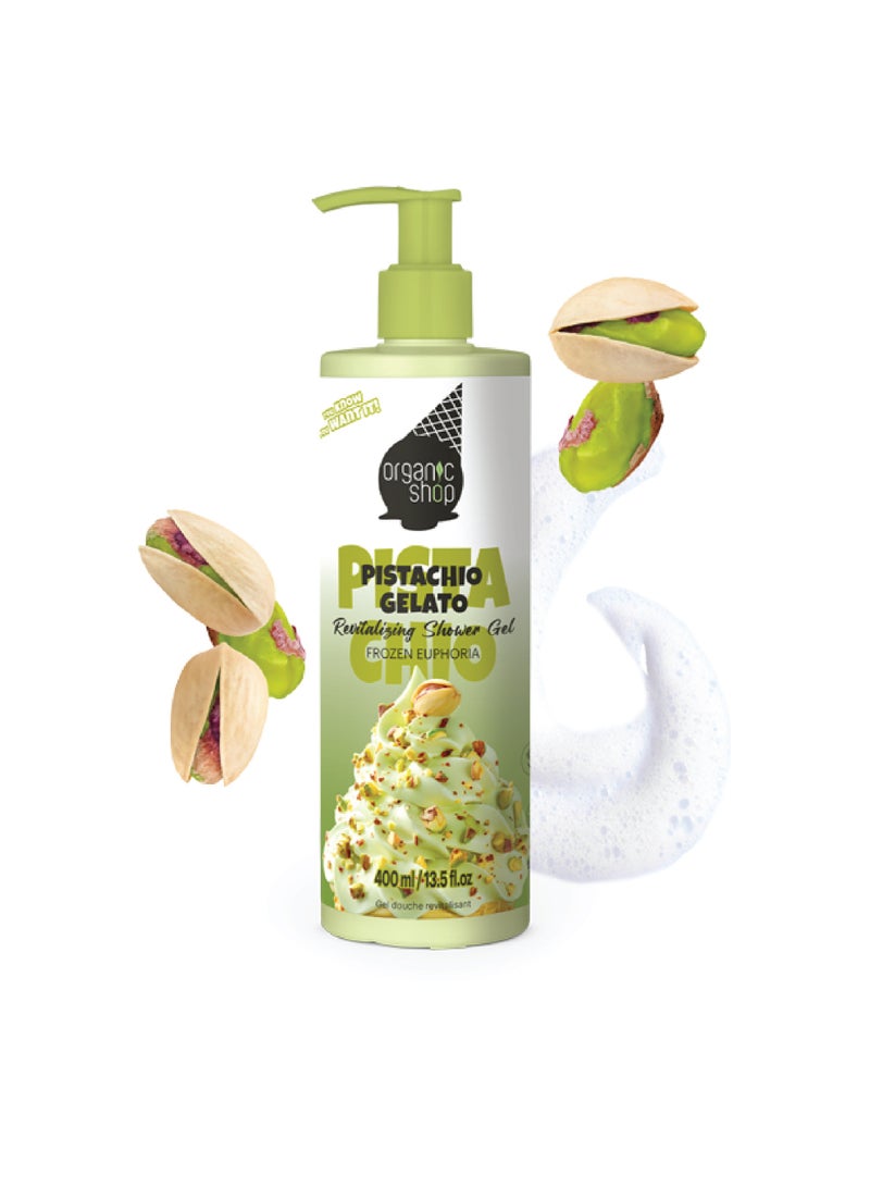 Organic Shop Revitalising Pistachio Gelato Shower Gel 400 ml - Image 2