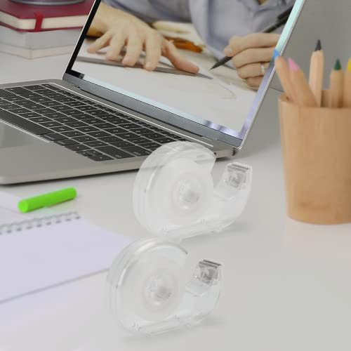JEFURE 24 Pcs Transparent Tape with Dispenser, 0.7 in x 1000 in Clear Tapes and Refillable Dispensers, Office Tape Rolls with Dispenser Bulk for Craft Jobs, Gift Wrapping, Repairing, Home and School - Image 5