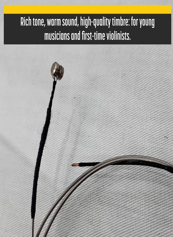 Stravilio Bronze Violin Strings Full Set (G-D-A-E) - Violin String with Ball Ends, Compatible with Violin Sizes 1/2 and 1/4, Perfect for Kids - Image 3